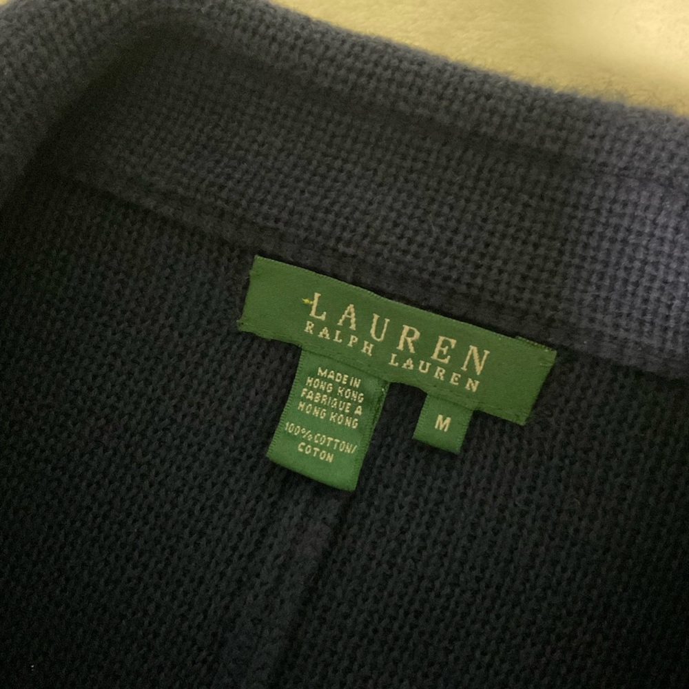 Ralph Lauren Nautical Sweater Jacket Double Breasted Size M - Picture 3 of 6